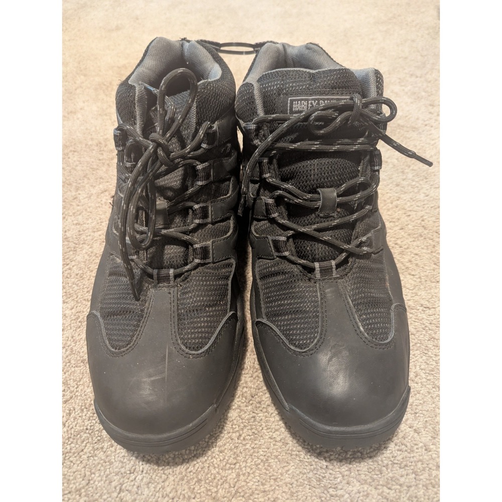 HARLEY DAVIDSON Jett Motorcycle Ankle Boot Men Size 13 Black Moto 94350